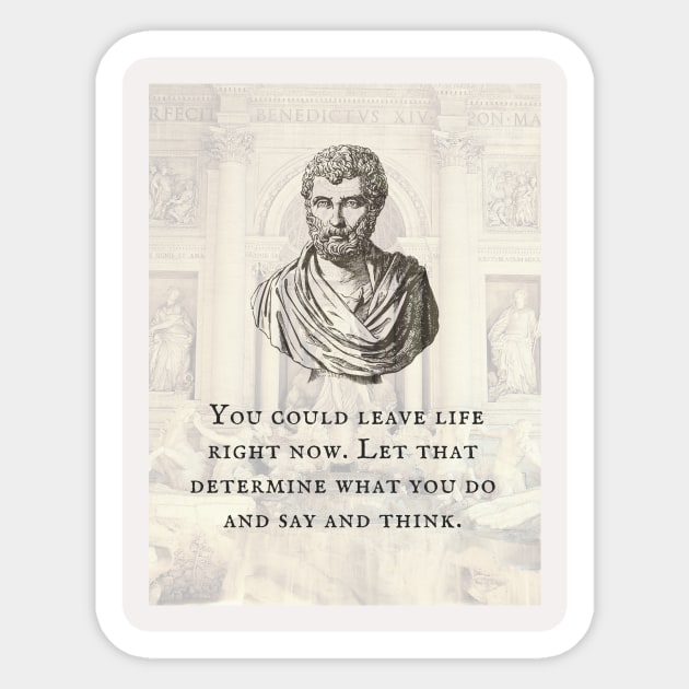 Stoicism Quote Sticker by Yungano